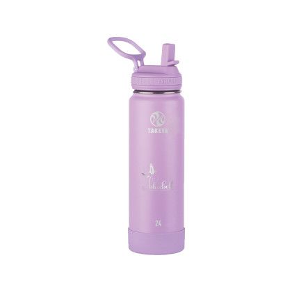Custom Takeya 24 oz. Actives with Straw Lid, Premium Laser Engraved - Lilac