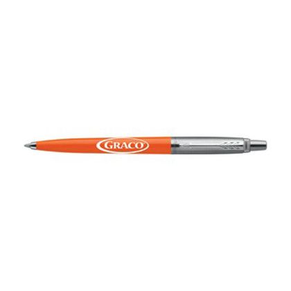 Custom Parker Jotter Original Ballpoint - Orange - Silver Trim