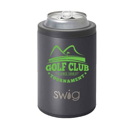 Custom Swig 12 oz. Combo Can & Bottle Cooler - Matte Gray
