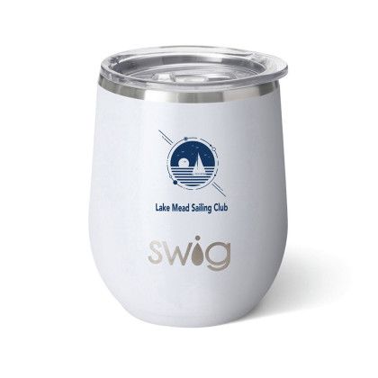 Custom Swig 12 oz. Matte Stemless Wine Cup - Matte White