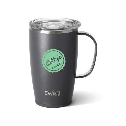Custom Swig 18 oz. Insulated Matte Mug - Matte Gray