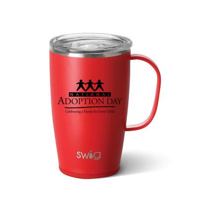 Custom Swig 18 oz. Insulated Matte Mug - Matte Red