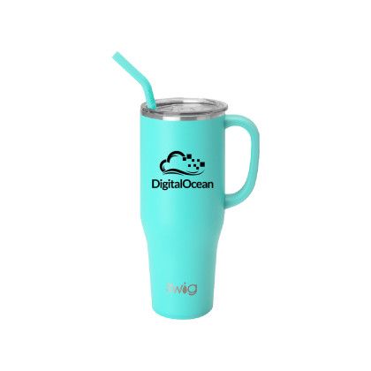 Custom Swig 40 oz. Mega Mug - Aqua Blue