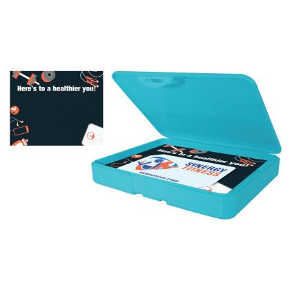 Custom MicroHalt Gift Card Case, Full Color Digital - Teal