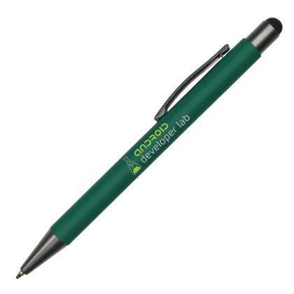 Custom Halcyon Metal Pen/Stylus, Full Color Digital - Dark Green Custom Halcyon Metal Pen/Stylus, Full Color Digital - Dark Green