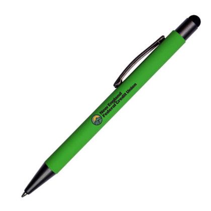 Custom Halcyon Metal Pen/Stylus, Full Color Digital - Lime Green Custom Halcyon Metal Pen/Stylus, Full Color Digital - Lime Green