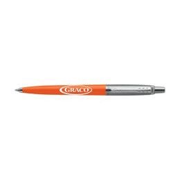 Custom Parker Jotter Original Ballpoint - Orange - Silver Trim
