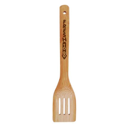 Custom Bamboo Slotted Spatula