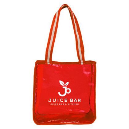 Custom Clear TPU Tote - Red