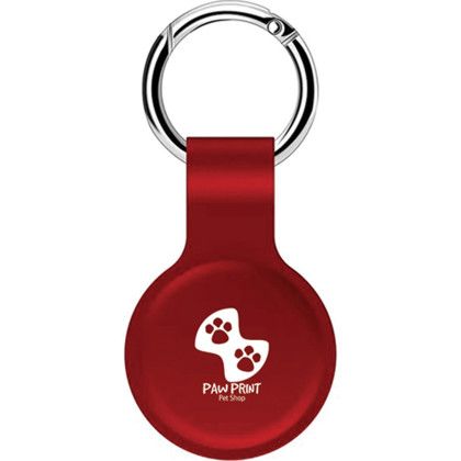 Custom Silicone Protective Case for Apple Airtag - Red Custom Silicone Protective Case for Apple Airtag - Red