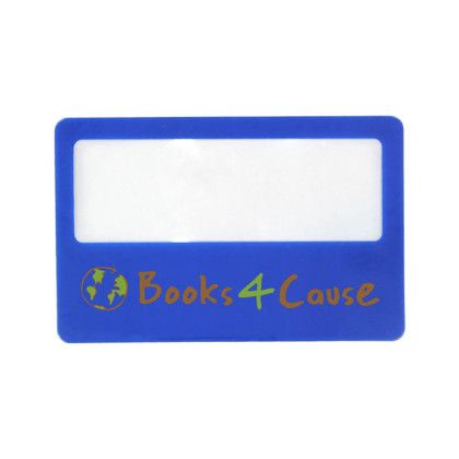 Custom Wallet Magnifier With Case Full Color Digital - Blue