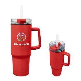 Custom 40 Oz. Full Color Quest Recycled Stainless Steel Tumbler - Red