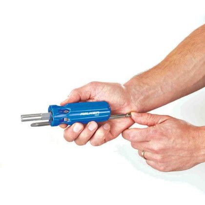 Custom PICQUIC SIXPAC PLUS Multi-bit Screwdriver - Blue - In Use