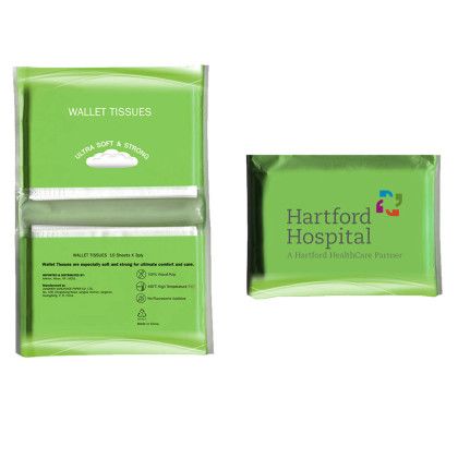 Custom Tissue Pack, Full Color Digital - Green