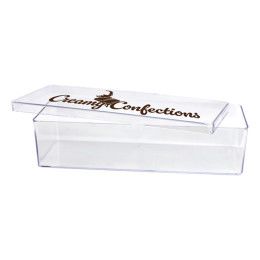 Custom 9.5" L x 3.5" W x 2.25" H Clear Plastic Box Custom 9.5" L x 3.5" W x 2.25" H Clear Plastic Box