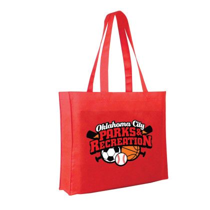 Custom NW Tote Bag, Full Color Digital - Red Custom NW Tote Bag, Full Color Digital - Red