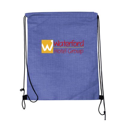 Custom Criss Cross NW Drawstring Backpack, Full Color Digital - Blue Custom Criss Cross NW Drawstring Backpack, Full Color Digital - Blue