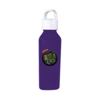 Custom 24 oz. Classic Edge Bottle with Handle Lid, Full Color Digital - Purple
