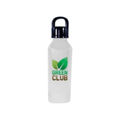 Custom 24 oz. Classic Edge Bottle with Handle Lid, Full Color Digital - Frosted
