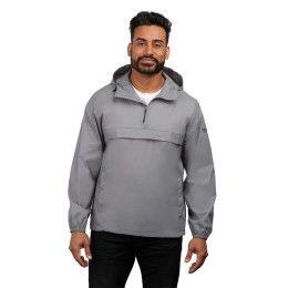 Custom Gender Neutral AVAS Eco Packable Quarter Zip Anorak Pullover - Quarry