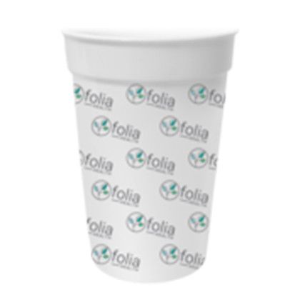 Custom MicroHalt 17 oz. Stadium Cup, Full Color Digital - White Custom MicroHalt 17 oz. Stadium Cup, Full Color Digital - White