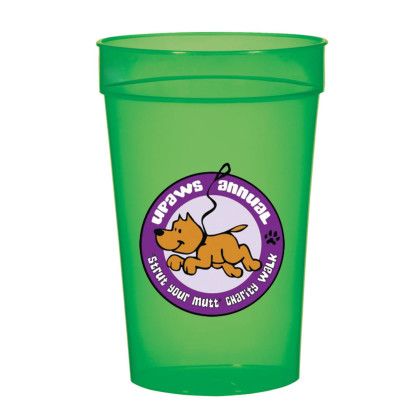 Custom 17 Oz. Translucent Stadium Cup, Full Color Digital - Translucent Green