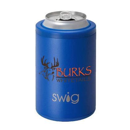 Custom Swig 12 oz. Combo Can & Bottle Cooler, Full Color Digital - Matte Royal