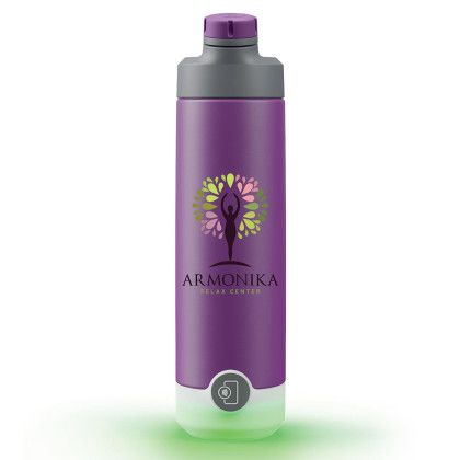 Custom HidrateSpark 20 oz. TAP Chug Lid, Full Color Digital - Wildberry