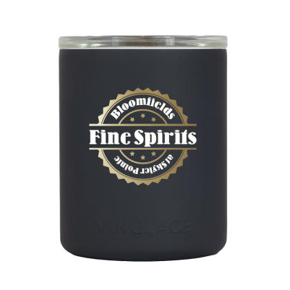 Custom Vinglace 12 oz. Whiskey Glass, Full Color Digital - Black