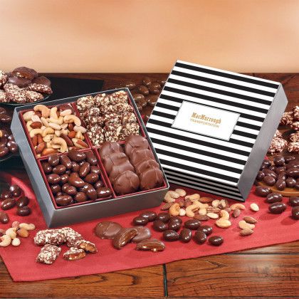 Custom Signature Assortment Gift Box with Stripes Sleeve Custom Signature Assortment Gift Box with Stripes Sleeve