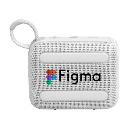 Custom JBL Go 4 Bluetooth Portable Speaker - White