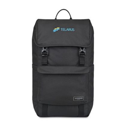 Custom American Tourister Embark Laptop Backpack - Black Custom American Tourister Embark Laptop Backpack - Black