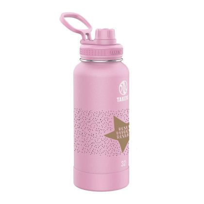 Custom Takeya 32 oz. Actives with Spout Lid, Full Color Digital - Pink Lavender