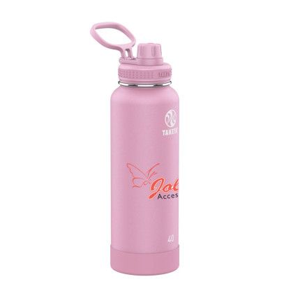 Custom Takeya 40 oz. Actives with Spout Lid, Full Color Digital - Pink Lavender