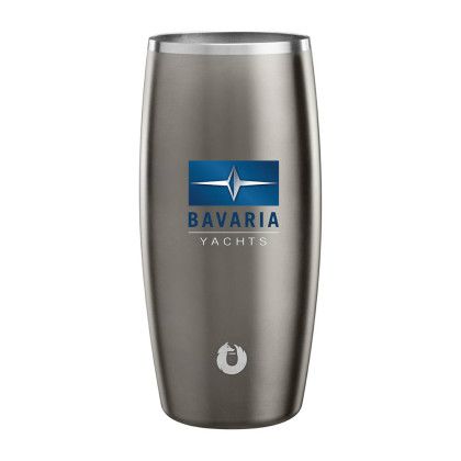 Custom Snowfox 18 oz. Beer Glass, Full Color Digital - Olive Gray