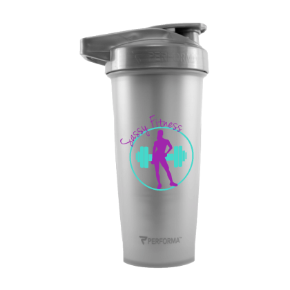 Custom Perfect Shaker 28 oz. Activ Bottle, Full Color Digital - Silver Metallic