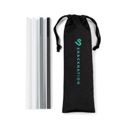 Custom Aviana Juniper Reusable Tritan Straw Set