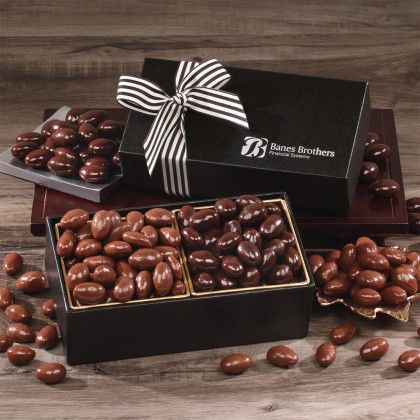 Custom Chocolate Splendor with Milk & Dark Chocolate Almonds