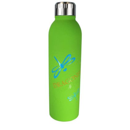 Custom Halcyon 17 oz. Deluxe Bottle, FCD with Varnish or Varnish Only - Lime Green