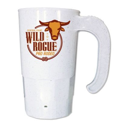 Custom 20 oz. Stackable Beer Stein (2 Side), Full Color Digital - Granite