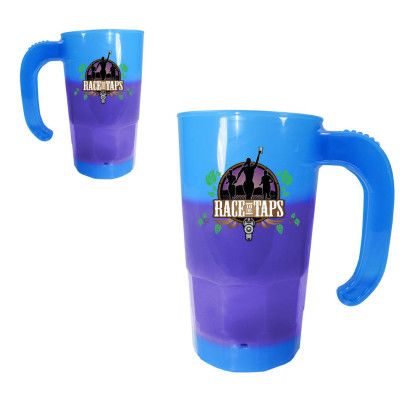 Custom Mood 20 oz. Stackable Beer Stein (2 Side), Full Color Digital - Blue/Purple