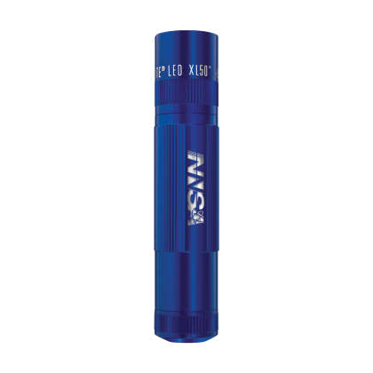Custom MAGLITE XL50 LED Flashlight, Laser Engraved - Blue
