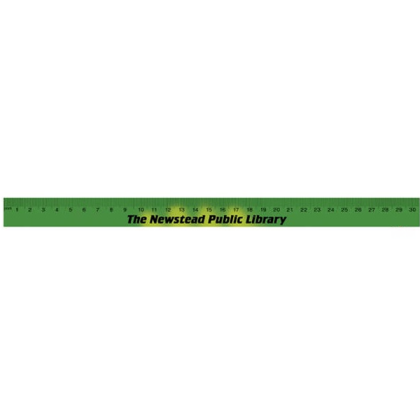 Custom 30 cm Mood Wood Ruler - Green/Yellow