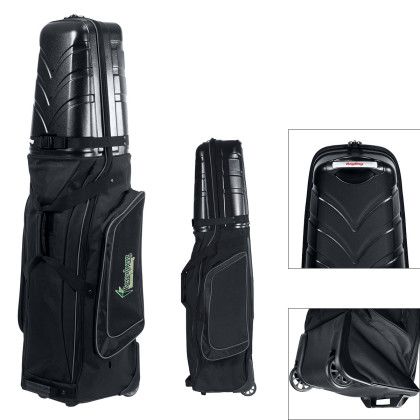 Custom BagBoy T-10 Golf Travel Cover - Black with Gray