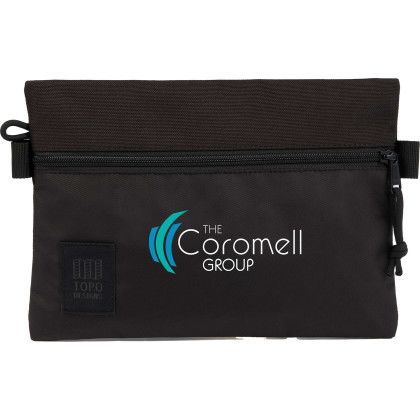 Custom Topo Designs Accessory Travel Pouch - Black