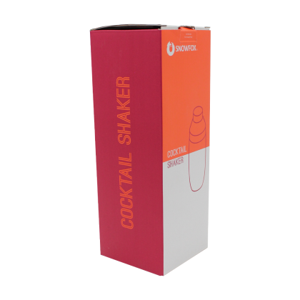  Custom Snowfox 24 oz. Marble Cocktail Shaker, Premium Laser Engraved - Gift Box