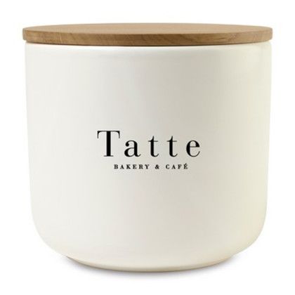 Custom Be Home Brampton Stoneware Container - Large - White