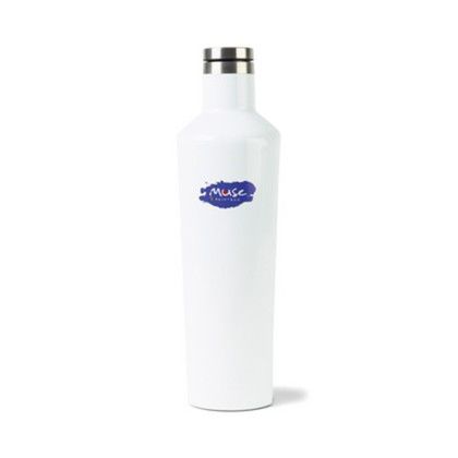 Custom CORKCICLE Canteen - 25 Oz.- Gloss White