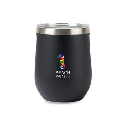Custom CORKCICLE Stemless Wine Cup - 12 Oz.- Matte Black - Added Fee for Full Color Imprint Custom CORKCICLE Stemless Wine Cup - 12 Oz.- Matte Black - Added Fee for Full Color Imprint