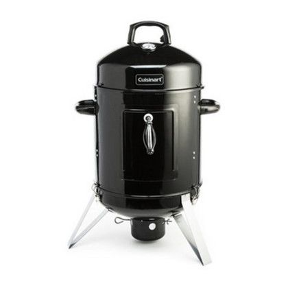 Custom Cuisinart Outdoors Vertical 16" Charcoal Smoker - Black